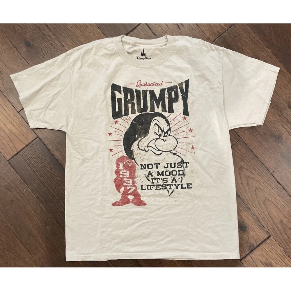 Disney Parks Size‎ L Guaranteed Grumpy Hanes T-Shirt